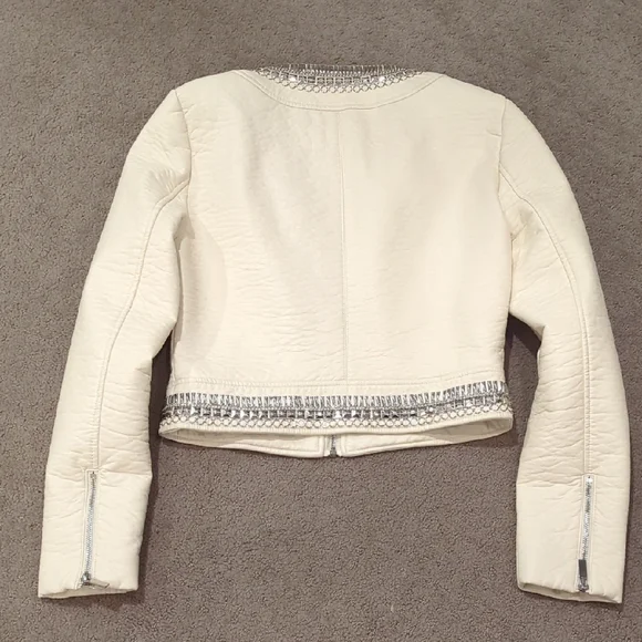 Bebe - Faux Leather Jacket with Silver Details - Picture 3 of 3